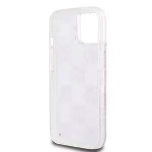 DKNY Liquid Glitter Multilogo ümbris jaoks iPhone 15 / 14 / 13 - roosa