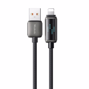 Mcdodo CA-5250 USB-A to Lightning kaabel, LED display, 1.2m