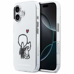 Karl Lagerfeld Karl & Choupette Back MagSafe Ümbris for iPhone 17 - Clear