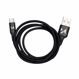 Кабель Wozinsky USB - microUSB 2,4A 1м чёрный (WUC-M1B)