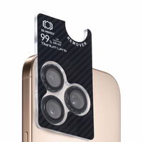 Tempered glass Tel Protect Titanium Lens 99% AR Aramid Series on camera jaoks Iphone 15 Pro/15 Pro Max (lens 3 pcs)