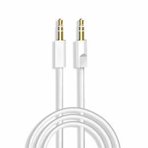 Dudao L12S AUX kaabel mini jack 3.5mm 1m 3-pole stereo - valge