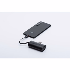Powerbank Forcell F-Energy Power Plug F5K3 PD 20W 5000 mAh with built-in connector USB C black