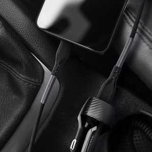Kaabel USB C to Lightning Forcell F-Energy PD 3A 27W Carbon 1 m CB-01C must