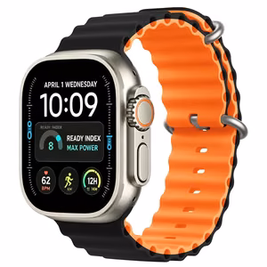 Tech-Protect Iconband Pro Apple Watch 4 / 5 / 6 / 7 / 8 / 9 / SE / Ultra 1 / 2 (42 / 44 / 45 / 49 mm) black/orange