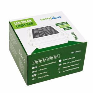 GreenBlue GB128 – 100×100 mm päikesetoitega LED-aiapostivalgusti hämarusanduriga