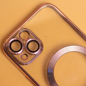 Color Chrome Mag Чехол для Samsung Galaxy A17 4G A17 5G розовое золото