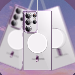 Wozinsky Electroplated Magsafe Ümbris jaoks Samsung Galaxy S24 FE - roosa