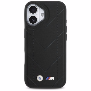 BMW M Quilted Logo MagSafe iPhone 17 Ümbris - Must