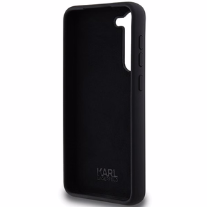 Karl Lagerfeld Silicone Choupette Metal Pin чехол для Samsung Galaxy S23+ - чёрный
