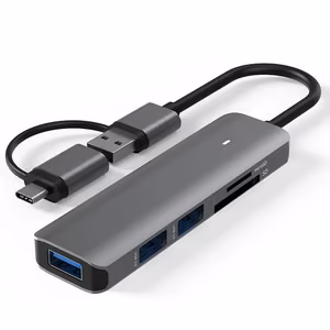 Adapter USB 3.0 – 3x USB 3.0, SD, TF