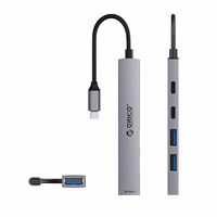 Orico YSB4-U2 USB-A/USB-C Hub Docking Station 2x USB-A 2.0 + 1x USB-A 3.0 + 1x USB-C 2.0 + 1x USB-C - Hall