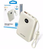 Vention FKAN0-C 10000mAh 22.5W akupank USB beež