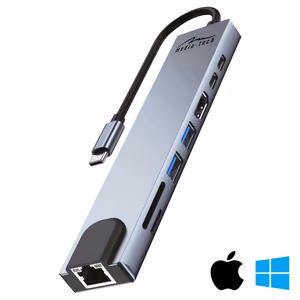 Media-Tech Хаб USB 8-в-1 Giga LAN MT5046