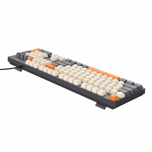 Juhtmega QWERTY-klaviatuur Hoco GM61, kolmevärviline (valge, hall, oranž)