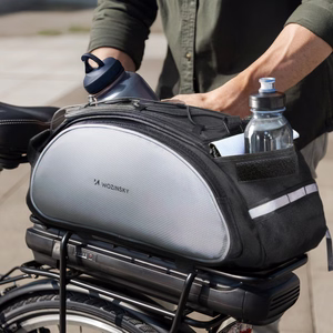 Wozinsky Bike Pannier Bag with Shoulder Strap 13L Black (WBB1BK)
