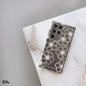 Case-Mate Floral Gems ümbris seadmele Samsung Galaxy S24 Ultra, kuldne