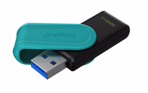 Kingston pendrive 128GB Portable USB 3.2 Gen 1 DataTraveler Exodia S (must/türkīis)