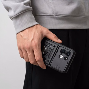 Tech-Protect CamShield Pro ümbris Xiaomi Redmi 17 4G / 5G jaoks, must