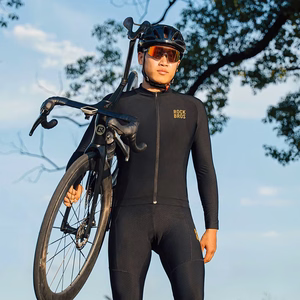 Rockbros YDWT020 Diamond cycling jersey spring/autumn/winter size XXXL - black