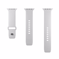 Puro Icon Silicone Strap jaoks Apple Watch 38 / 40 / 41 mm - Valge (2 pcs.)