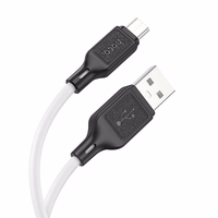Kaabel USB A to Micro USB Hoco 2,4A 1 m X90 valge