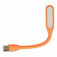 Mini LED Lamp Silikoon USB Oranž