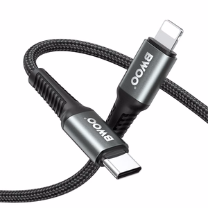 BWOO Braided Cable USB-C - Lightning 3m 30W must
