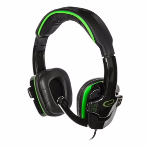 Esperanza EGH310G Headphones with microphone Headband Black, Green