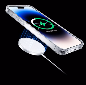 Kingxbar PQY Go Out seeria magnetiline ümbris iPhone 14 MagSafe mustale telefonile