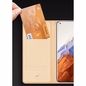 DUX DUCIS Skin Pro raamaturiiuli tüüpi ümbris Xiaomi Mi 11 Pro jaoks must