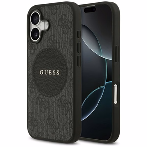 Guess 4G Circle Classic Logo MagSafe ümbris jaoks iPhone 17 - must
