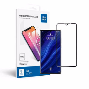 Karastatud klaas to Huawei P30 (full glue / Ümbris friendly) sinine Star 5D must