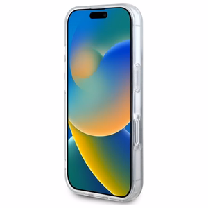 DKNY Repeat Texture Pattern With Stripe iPhone 16 Ümbris - Must