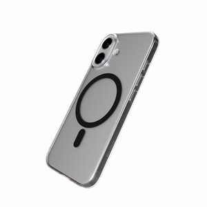 Puro Lite Mag TPU+PC Ümbris Compatible with MagSafe jaoks iPhone 17 - Läbipaistev with Must Ring