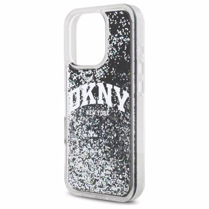DKNY DKHCP16LLBNAEK iPhone 16 Pro 6.3" must/must hardcase Liquid Glitter Arch Logo