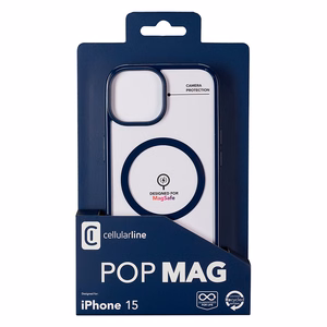 Cellularline Pop Mag ümbris seadmele iPhone 15, MagSafe'iga ühilduv, sinine