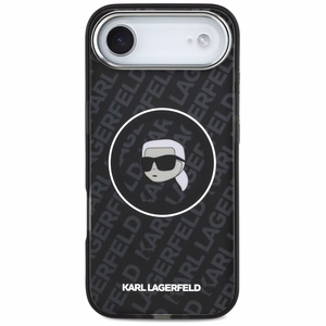 Karl Lagerfeld IML Karl Head Logo MagSafe ümbris mudelile iPhone 17 Air, must