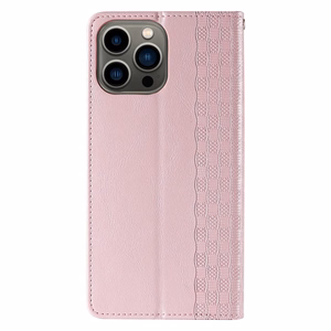 Magnet Strap Case для Samsung Galaxy S23+ флип-кошелёк мини-ремешок подставка розовый