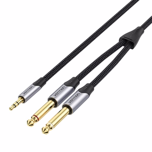 Audio kaabel mini jack 3.5mm to 2x jack 6.35mm male Vention BARHL 10m
