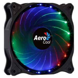 Aerocool COSMO12FRGB arvuti ventilaator 12 cm LED RGB Molex vaikne must