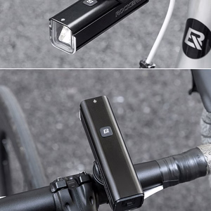 Rockbros 24610002001 eesmine jalgrattatuli 1000 lm + USB-C - USB-A kaabel - must