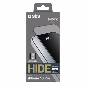 SBS Hide Full Cover privaatsusklaas iPhone 18 Prole, 0.33mm