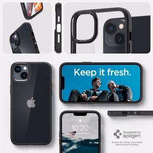 Spigen Ultra Hybrid iPhone 14 Plus ümbris - matt must