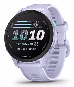 Garmin Forerunner 70 digitaalne GPS-nutikell puuteekraaniga 3.05 cm (1.2") AMOLED, 43 mm, 390 × 390 lavendlivärvi