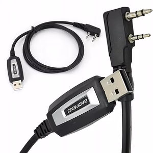 Baofeng USB programmeerimiskaabel UV-5R, BF-888S, UV-S9 Plus, UV-13/16/17/21 raadiojaamade jaoks K-tüüpi pistikuga