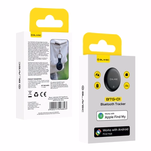 Must Blavec BTG-01 Bluetooth-esemejälgija Apple'i ja Androidi seadmetele (BTBTG01-B)