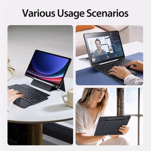 DUX DUCIS case DK foldable with Wireless Keyboard jaoks SAMSUNG Tab S9/S9FE/S10FE must