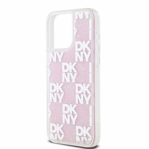 DKNY DKHCP15XLCPEPP iPhone 15 Pro Max6.7" roosa ümbris Liquid Glitter Multilogo