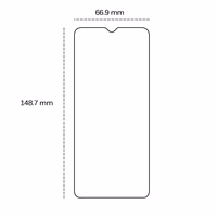 Karastatud klaas 2,5D jaoks Samsung Galaxy A10 / A10s